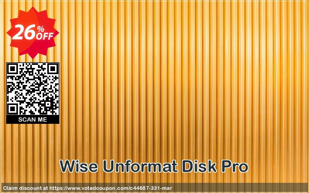 Wise Unformat Disk Pro Coupon, discount Lionsea Software coupon archive (44687). Promotion: Lionsea Software coupon discount codes archive (44687)