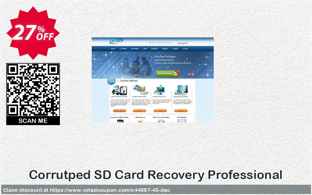 Corrutped SD Card Recovery Professional Coupon, discount Lionsea Software coupon archive (44687). Promotion: Lionsea Software coupon discount codes archive (44687)