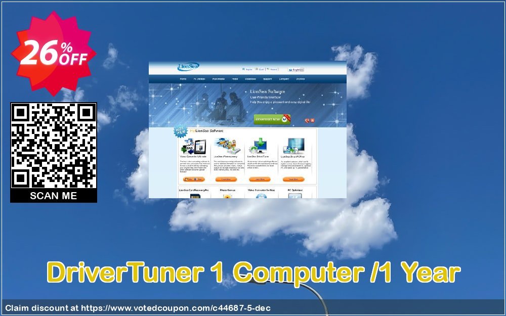DriverTuner 1 Computer /Yearly Coupon, discount Lionsea Software coupon archive (44687). Promotion: Lionsea coupon - 44687