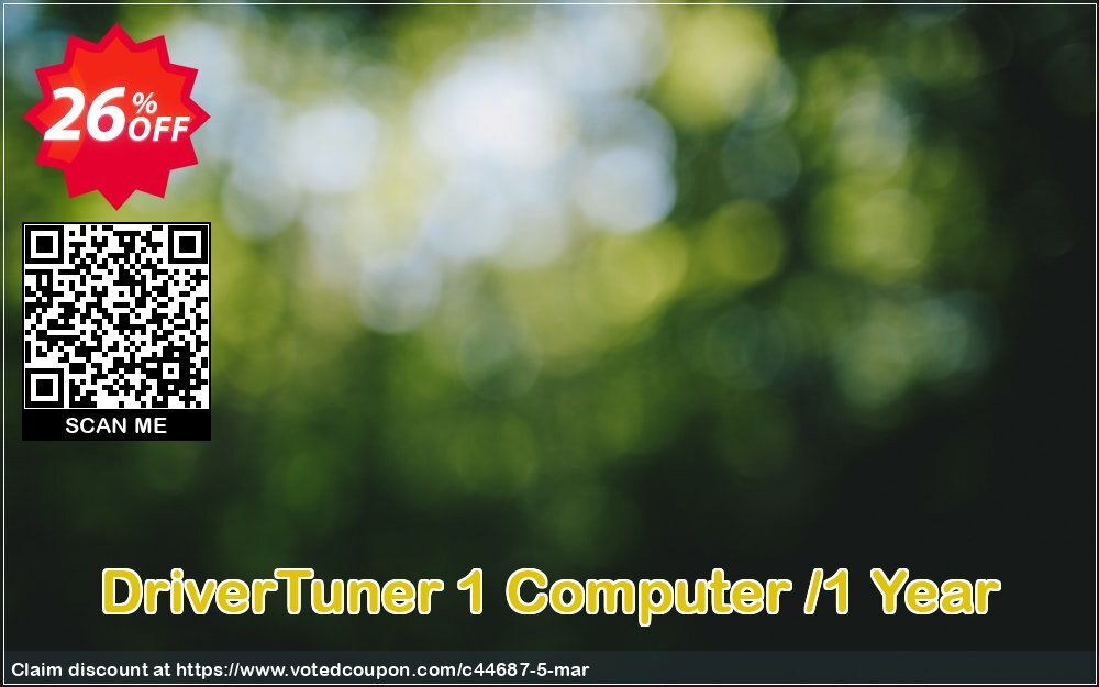 DriverTuner 1 Computer /Yearly Coupon Code May 2024, 26% OFF - VotedCoupon