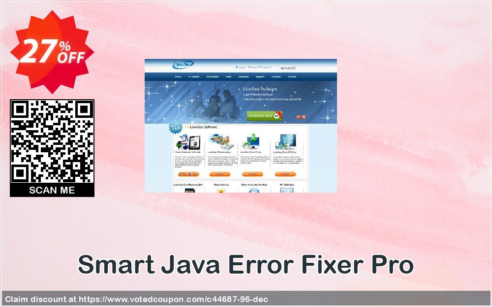 Smart Java Error Fixer Pro Coupon, discount Lionsea Software coupon archive (44687). Promotion: Lionsea Software coupon discount codes archive (44687)