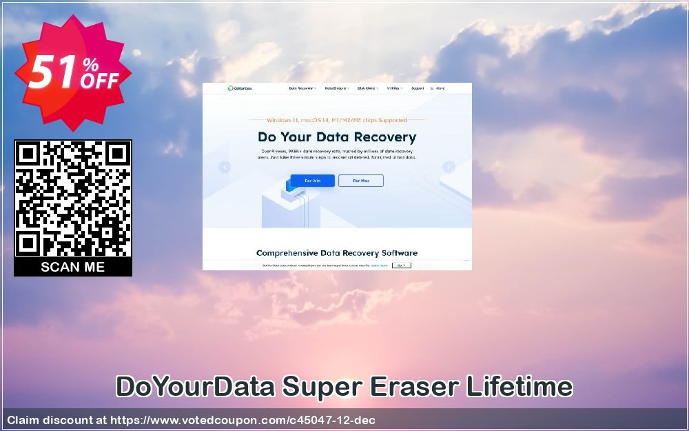 DoYourData Super Eraser Lifetime Coupon, discount DoYourData recovery coupon (45047). Promotion: DoYourData recovery software coupon code