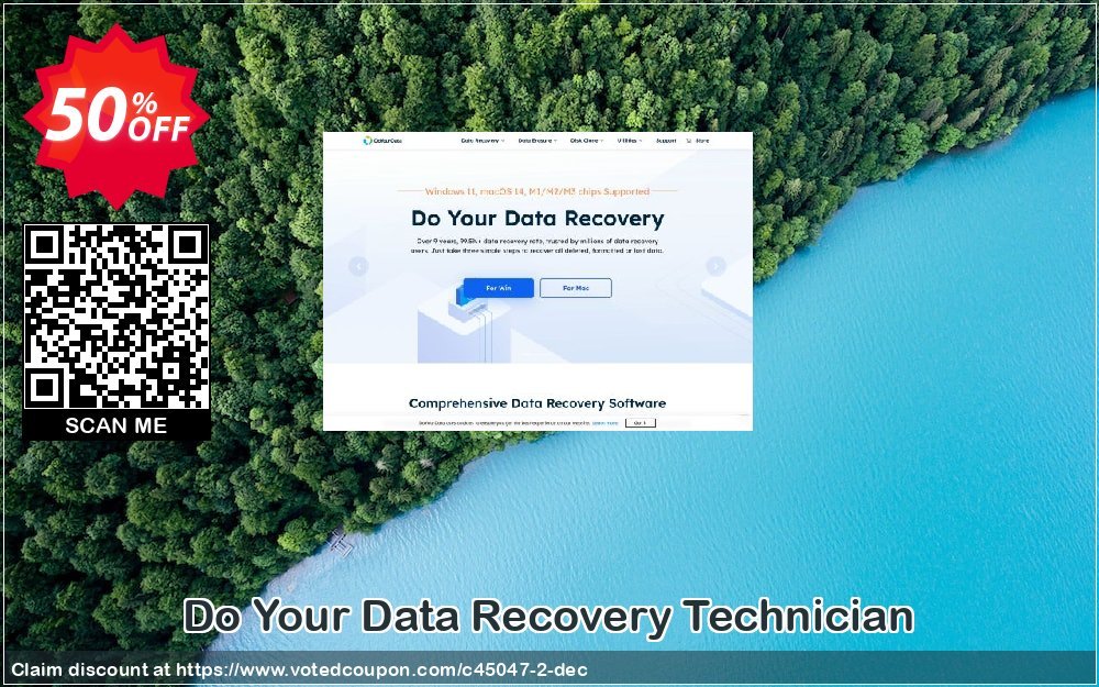 Do Your Data Recovery Technician Coupon, discount DoYourData recovery coupon (45047). Promotion: DoYourData recovery software coupon code