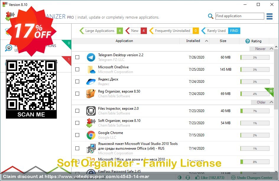 Soft Organizer - Family Plan Coupon Code Apr 2024, 17% OFF - VotedCoupon