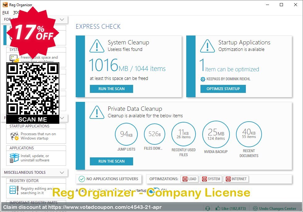 Reg Organizer - Company Plan voted-on promotion codes