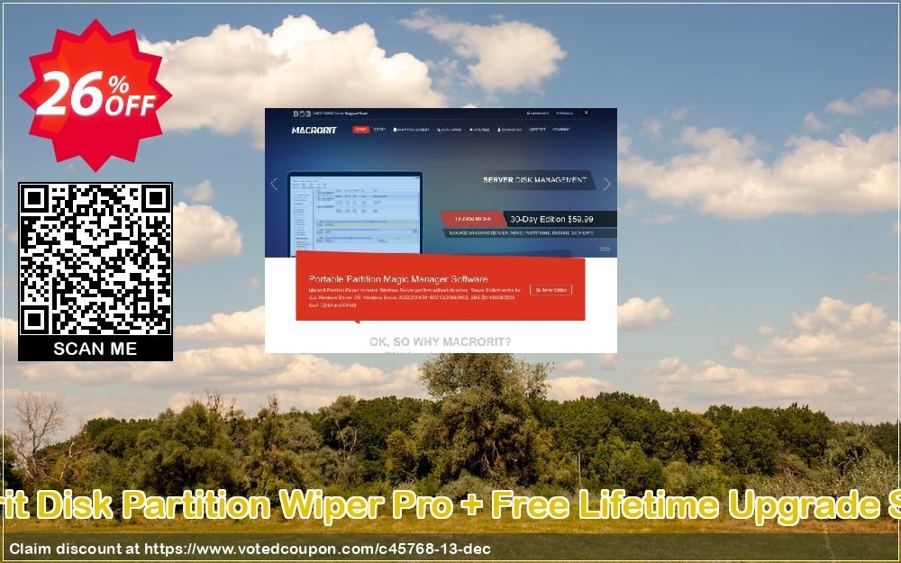 MACrorit Disk Partition Wiper Pro + Free Lifetime Upgrade Service Coupon, discount Insights in Technology. Promotion: Half Discount All Products