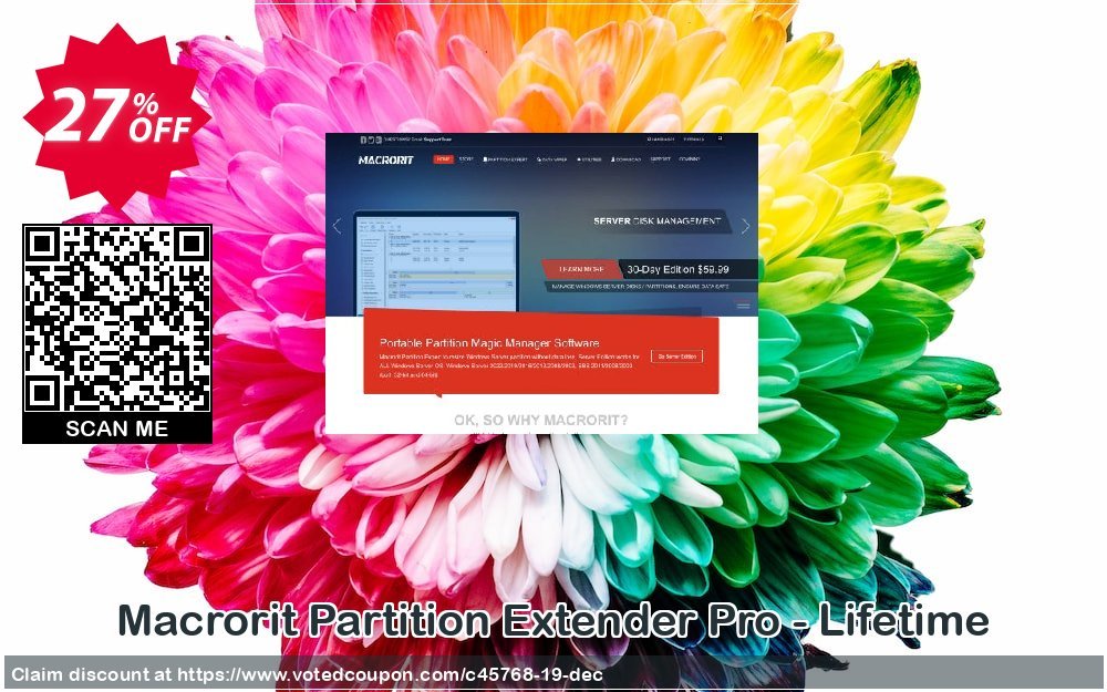 MACrorit Partition Extender Pro - Lifetime Coupon, discount Insights in Technology. Promotion: Half Discount All Products
