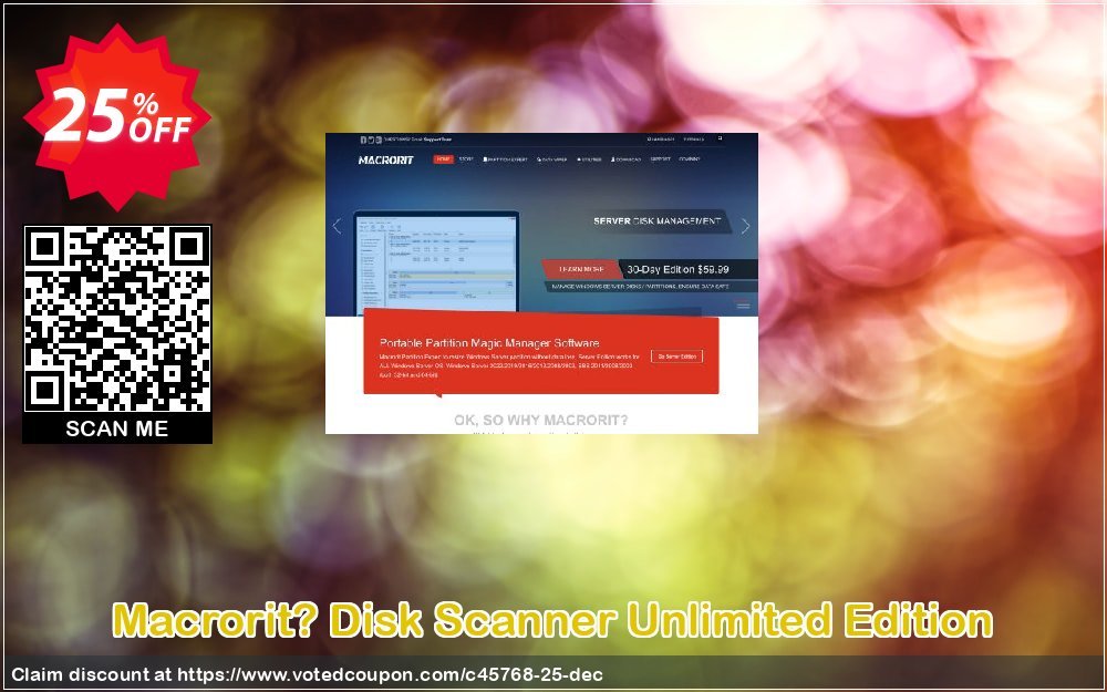MACrorit? Disk Scanner Unlimited Edition Coupon, discount Insights in Technology. Promotion: Half Discount All Products