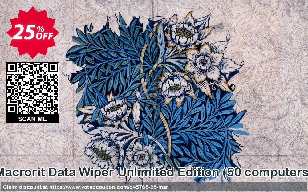 MACrorit Data Wiper Unlimited Edition, 50 computers  Coupon Code May 2024, 25% OFF - VotedCoupon