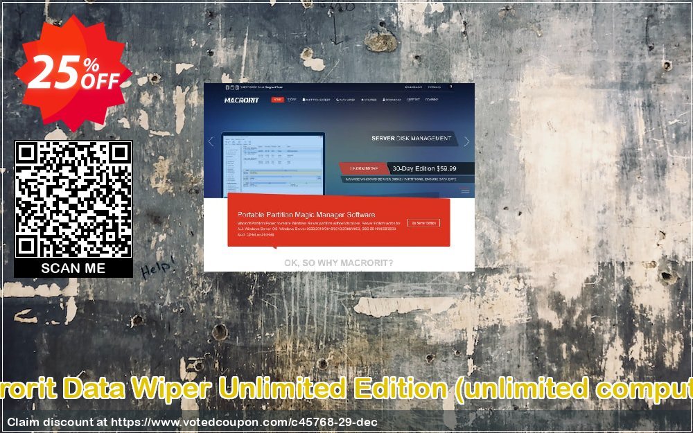 MACrorit Data Wiper Unlimited Edition, unlimited computers  Coupon, discount Insights in Technology. Promotion: All Program 25% off