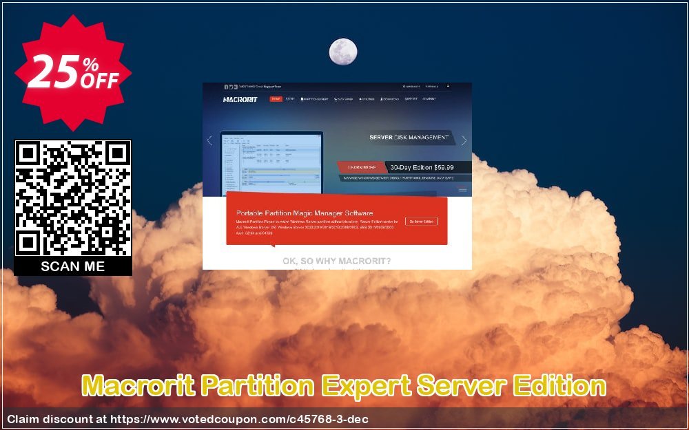 MACrorit Partition Expert Server Edition Coupon, discount Insights in Technology. Promotion: Half Discount All Products