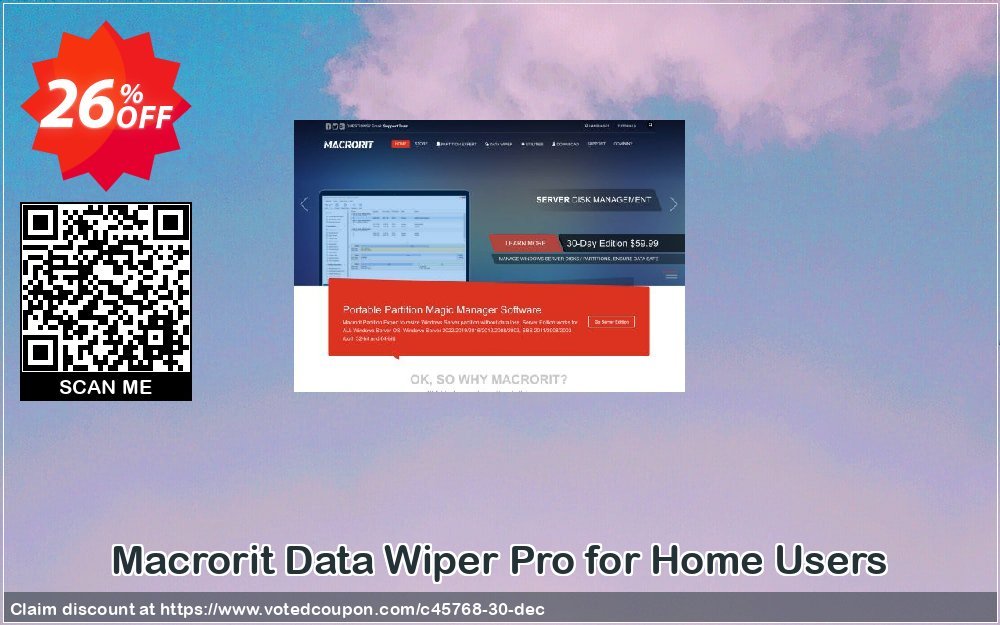 MACrorit Data Wiper Pro for Home Users Coupon, discount Insights in Technology. Promotion: All Program 25% off