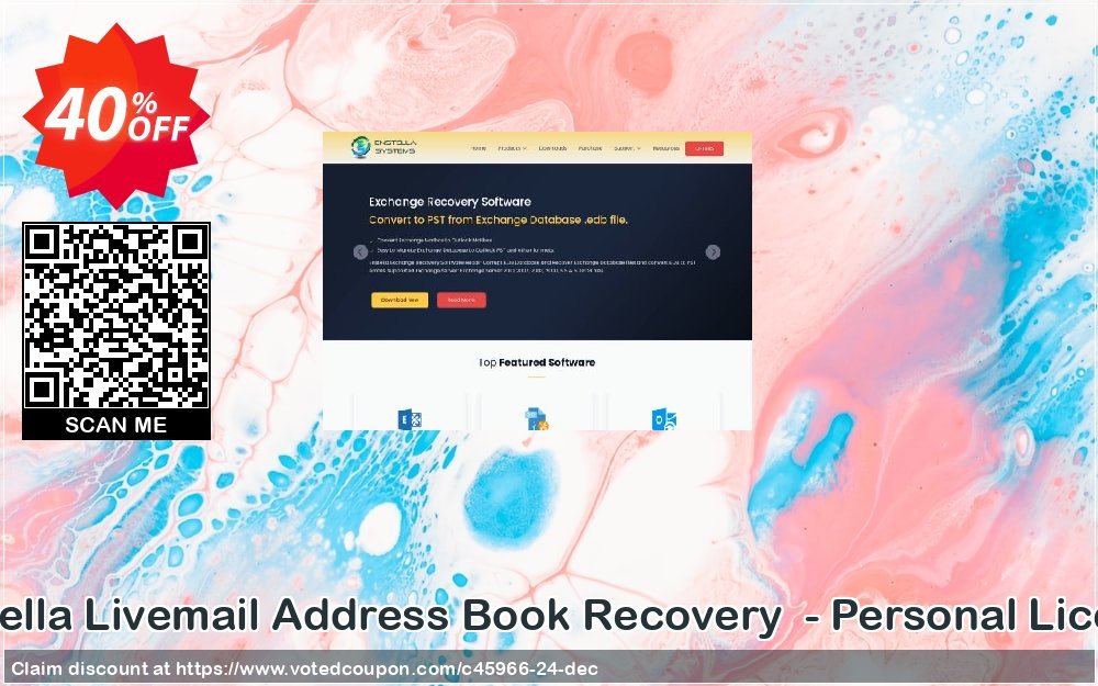 Enstella Livemail Address Book Recovery  - Personal Plan Coupon, discount Special Offer. Promotion: Special Discount Offer
