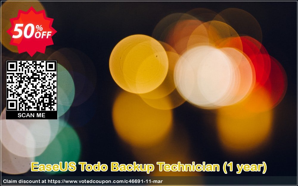 EaseUS Todo Backup Technician, Yearly  Coupon, discount World Backup Day Celebration. Promotion: CHENGDU special coupon code for some product high discount