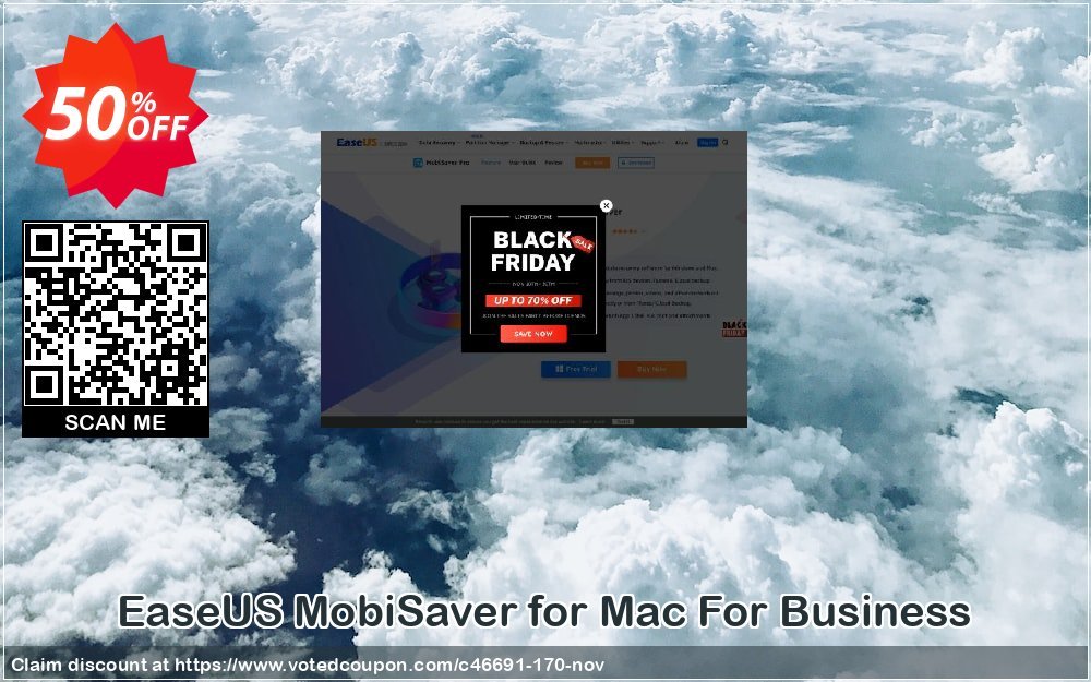 Get 50% OFF EaseUS MobiSaver for MAC For Business Coupon