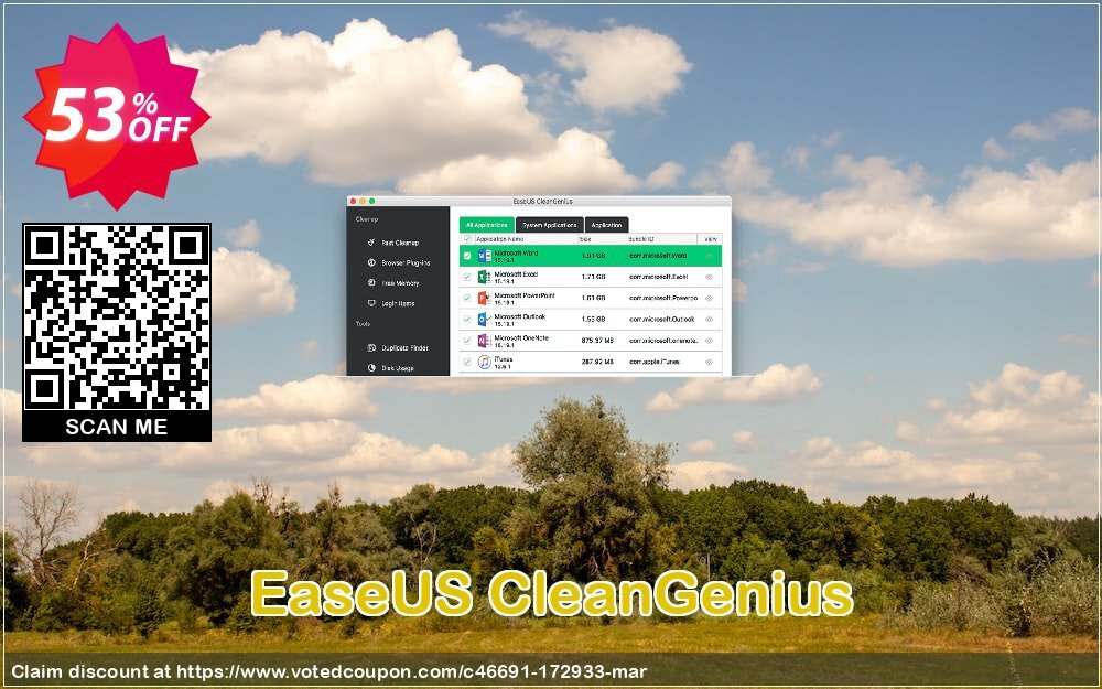 EaseUS CleanGenius Coupon, discount EaseUS Backup Dayのセールのお知らせです!デジタルライフを保護するための最適なプレミアムバックアップソリューションが、特別価格で50%オフにてご提供されます. Promotion: You are getting the coupon code of EaseUS promotion discount