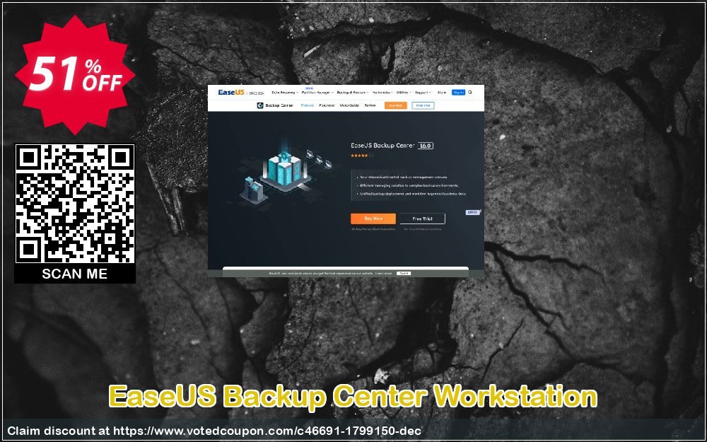 EaseUS Backup Center Workstation Coupon Code Oct 2023, 51% OFF - VotedCoupon