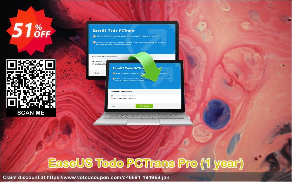 EaseUS Todo PCTrans Pro, Yearly  Coupon, discount 59% OFF EaseUS Todo PCTrans Pro (Annual), verified. Promotion: Wonderful promotions code of EaseUS Todo PCTrans Pro (Annual), tested & approved