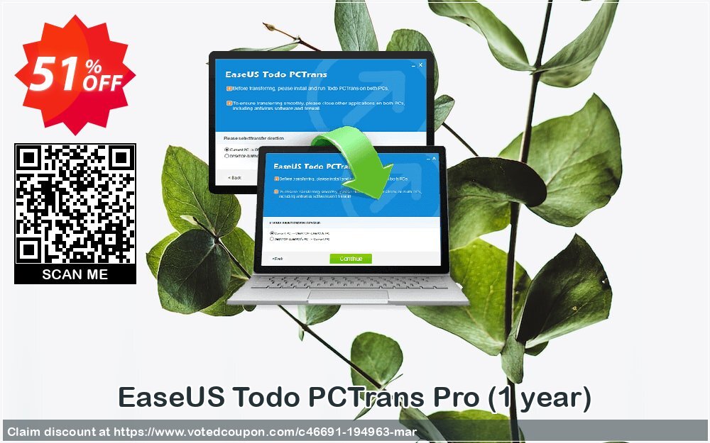 EaseUS Todo PCTrans Pro, Yearly  Coupon, discount World Backup Day Celebration. Promotion: Wonderful promotions code of EaseUS Todo PCTrans Pro (Annual), tested & approved