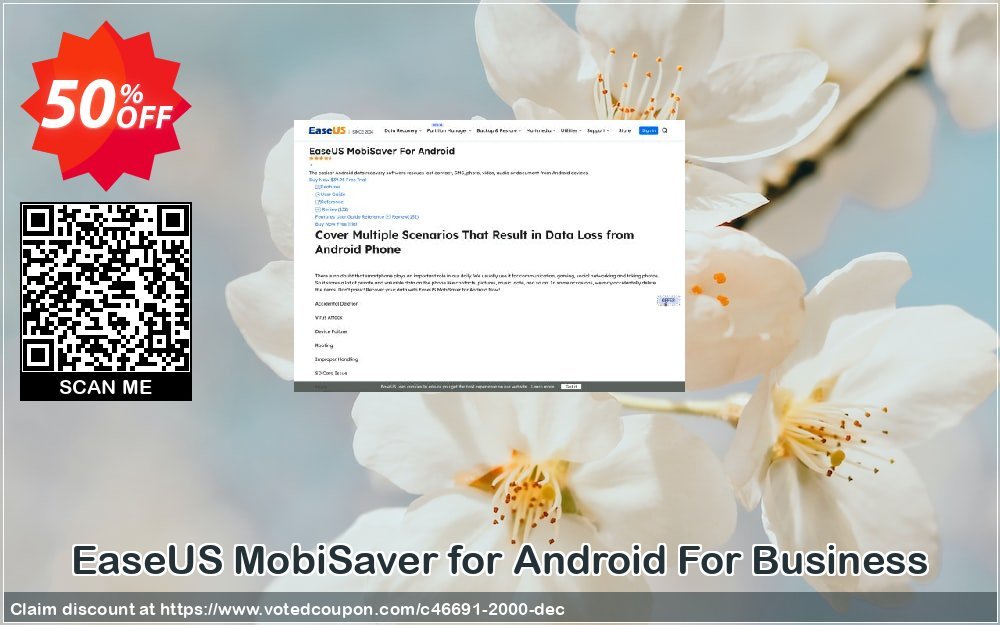 Get 40% OFF EaseUS MobiSaver for Android For Business Coupon