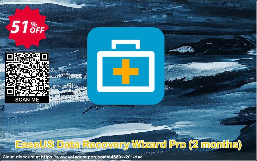 Get 51% OFF EaseUS Data Recovery Wizard Pro, 2 months Coupon