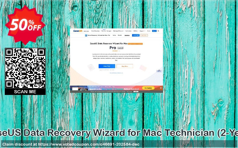 EaseUS Data Recovery Wizard for MAC Technician, 2-Year  Coupon Code Apr 2024, 50% OFF - VotedCoupon