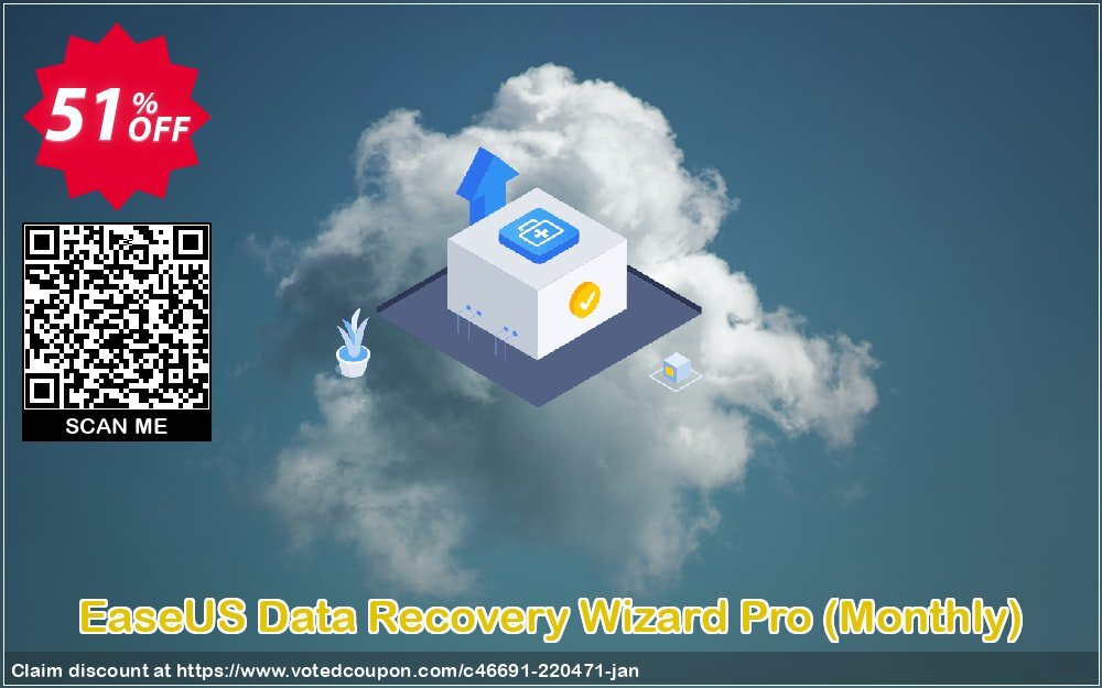 Get 51% OFF EaseUS Data Recovery Wizard Pro, Monthly Coupon