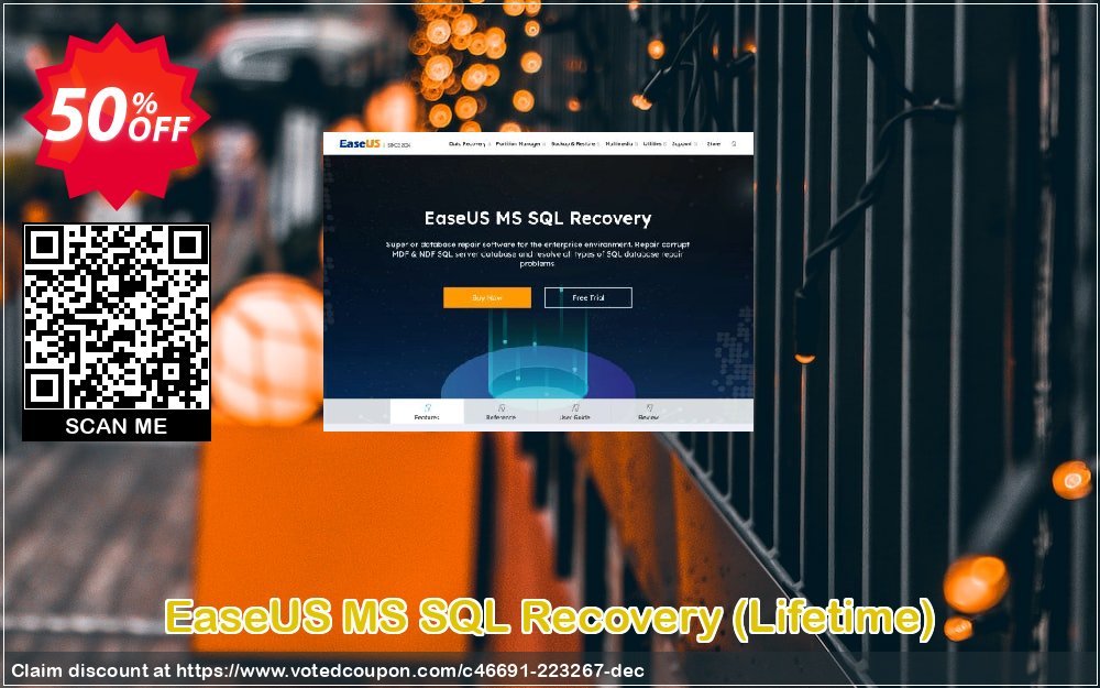 EaseUS MS SQL Recovery, Lifetime  Coupon Code Apr 2024, 50% OFF - VotedCoupon