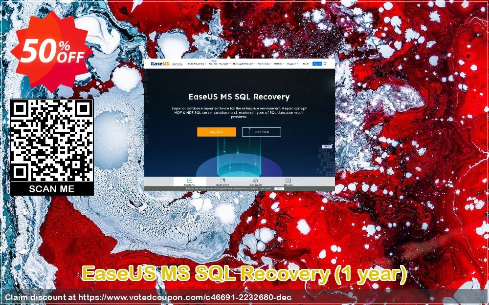 EaseUS MS SQL Recovery, Yearly  voted-on promotion codes