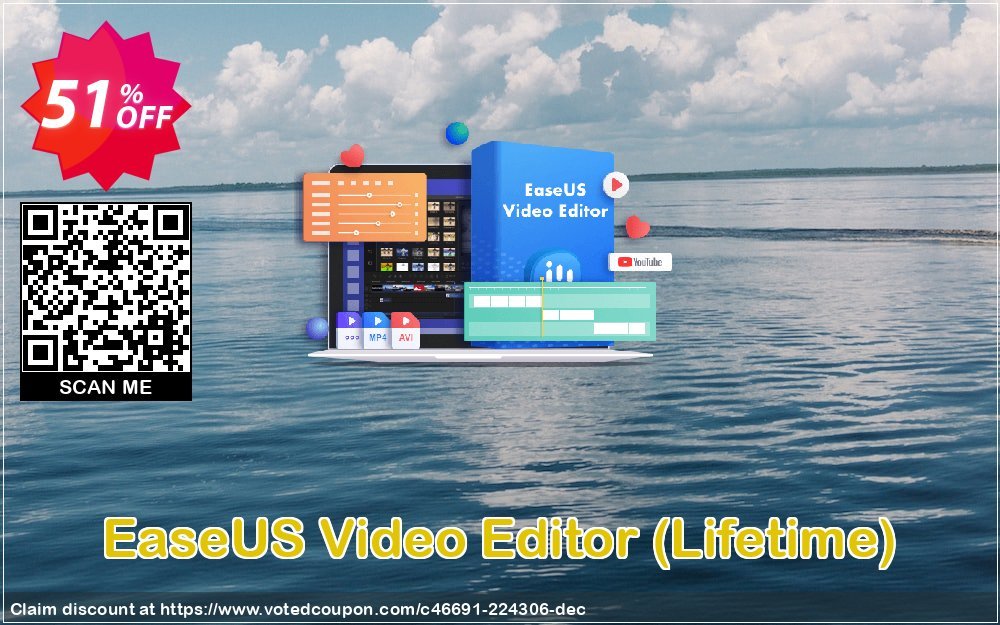 EaseUS Video Editor, Lifetime  Coupon Code Oct 2023, 51% OFF - VotedCoupon
