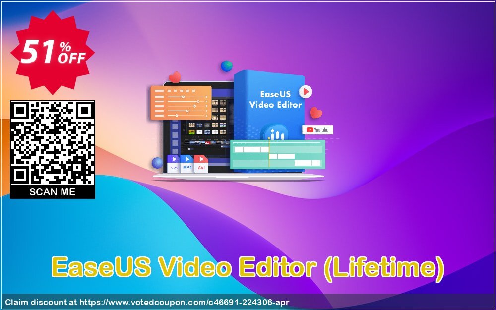 EaseUS Video Editor, Lifetime  Coupon Code Apr 2024, 51% OFF - VotedCoupon