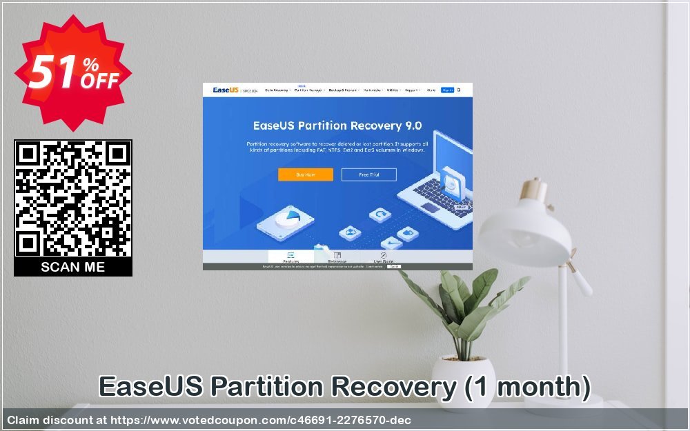 EaseUS Partition Recovery, Monthly  Coupon Code Oct 2023, 51% OFF - VotedCoupon