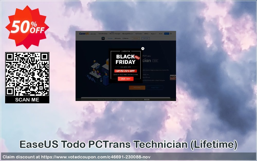 EaseUS Todo PCTrans Technician, Lifetime  Coupon Code Oct 2023, 50% OFF - VotedCoupon