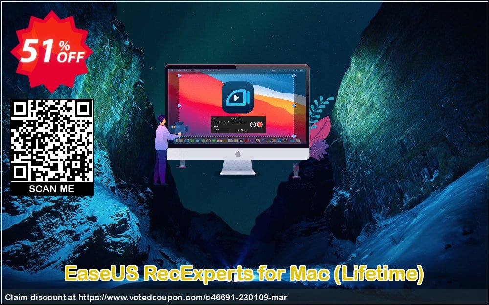 EaseUS RecExperts for MAC, Lifetime  Coupon Code May 2024, 51% OFF - VotedCoupon