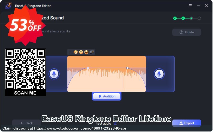 EaseUS Ringtone Editor Lifetime Coupon, discount World Backup Day Celebration. Promotion: Wonderful promotions code of EaseUS Ringtone Editor Lifetime, tested & approved