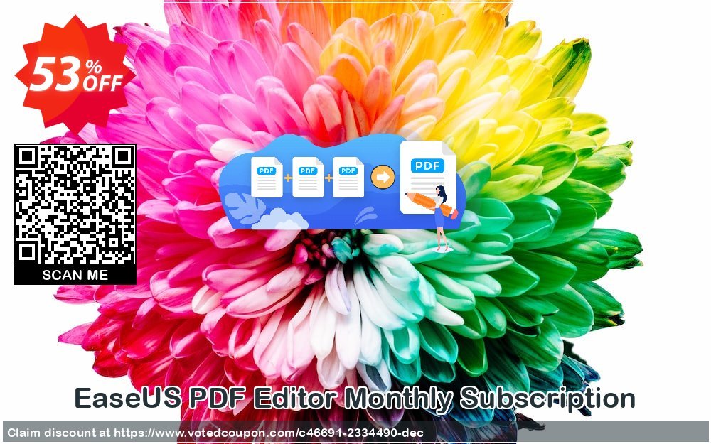 EaseUS PDF Editor Monthly Subscription Coupon Code Oct 2023, 53% OFF - VotedCoupon