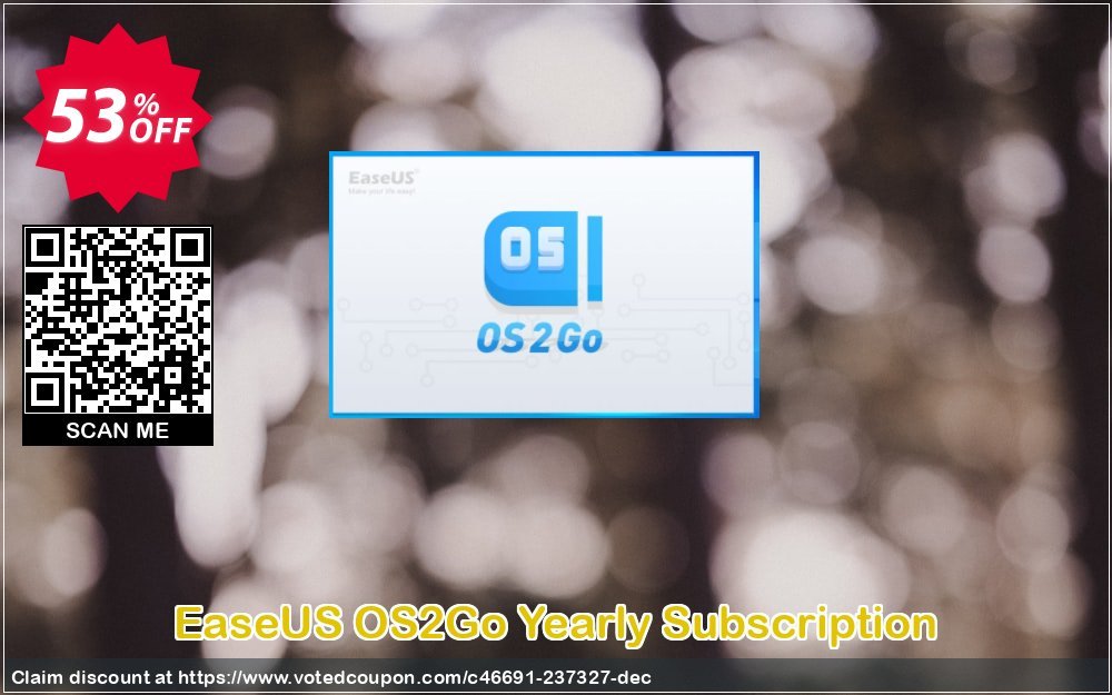 EaseUS OS2Go Yearly Subscription Coupon, discount World Backup Day Celebration. Promotion: Wonderful promotions code of EaseUS OS2Go Yearly Subscription, tested & approved