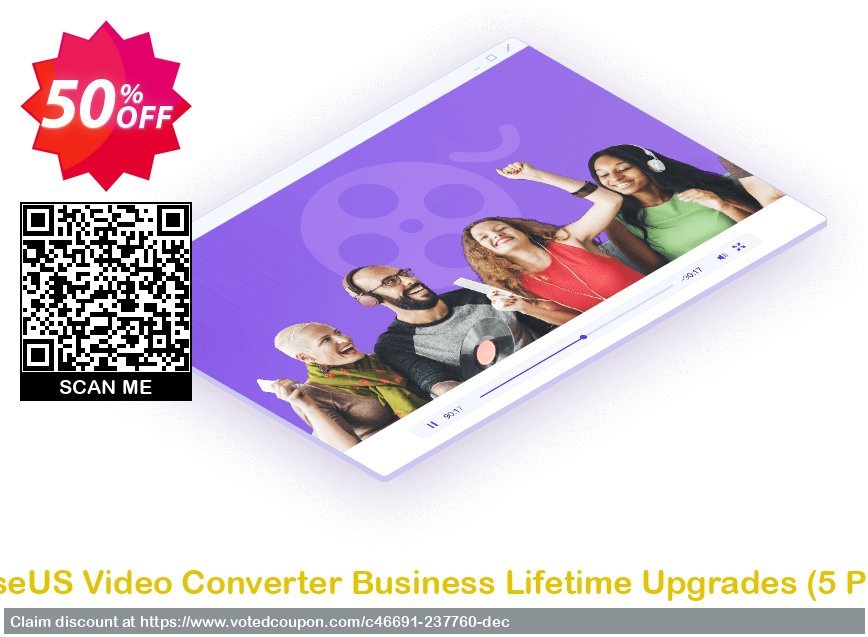 EaseUS Video Converter Business Lifetime Upgrades, 5 PCs  Coupon Code May 2024, 50% OFF - VotedCoupon