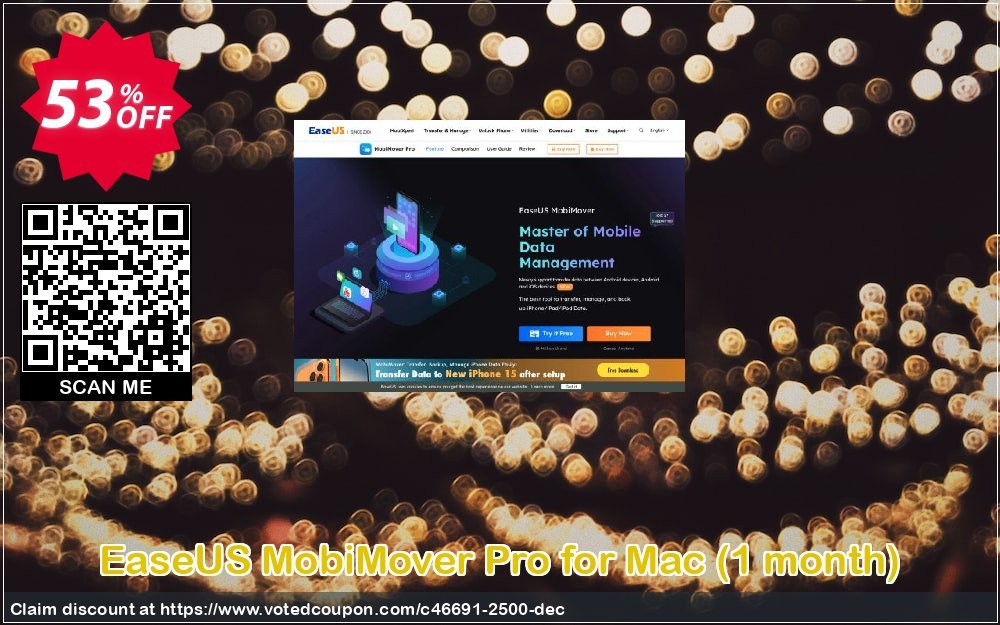 EaseUS MobiMover Pro for MAC, Monthly  Coupon Code Apr 2024, 53% OFF - VotedCoupon