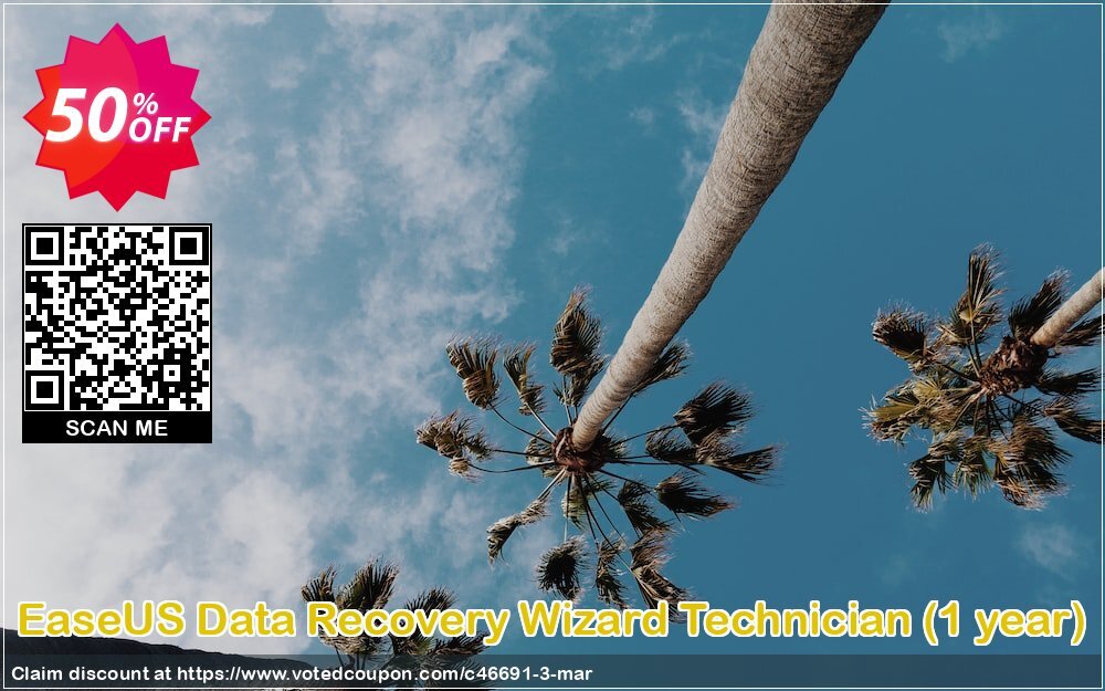 EaseUS Data Recovery Wizard Technician, Yearly  voted-on promotion codes