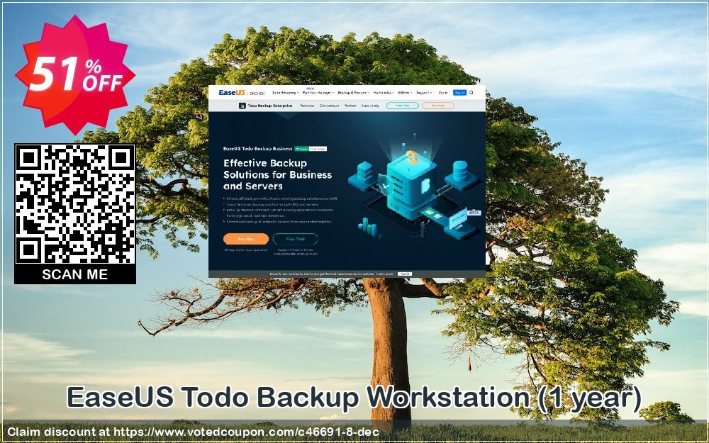 EaseUS Todo Backup Workstation, Yearly  Coupon Code Oct 2023, 51% OFF - VotedCoupon