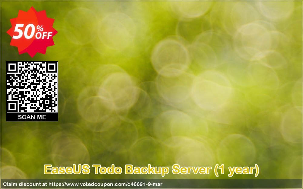 EaseUS Todo Backup Server, Yearly  Coupon Code Apr 2024, 50% OFF - VotedCoupon