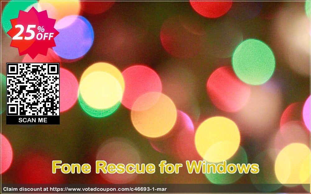 Fone Rescue for WINDOWS Coupon, discount Fireebok coupon (46693). Promotion: Fireebok discount code for promotion