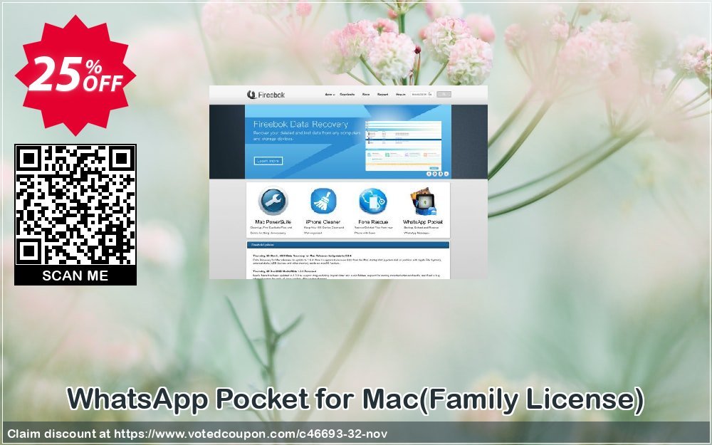 WhatsApp Pocket for MAC, Family Plan  Coupon, discount Fireebok coupon (46693). Promotion: Fireebok discount code for promotion