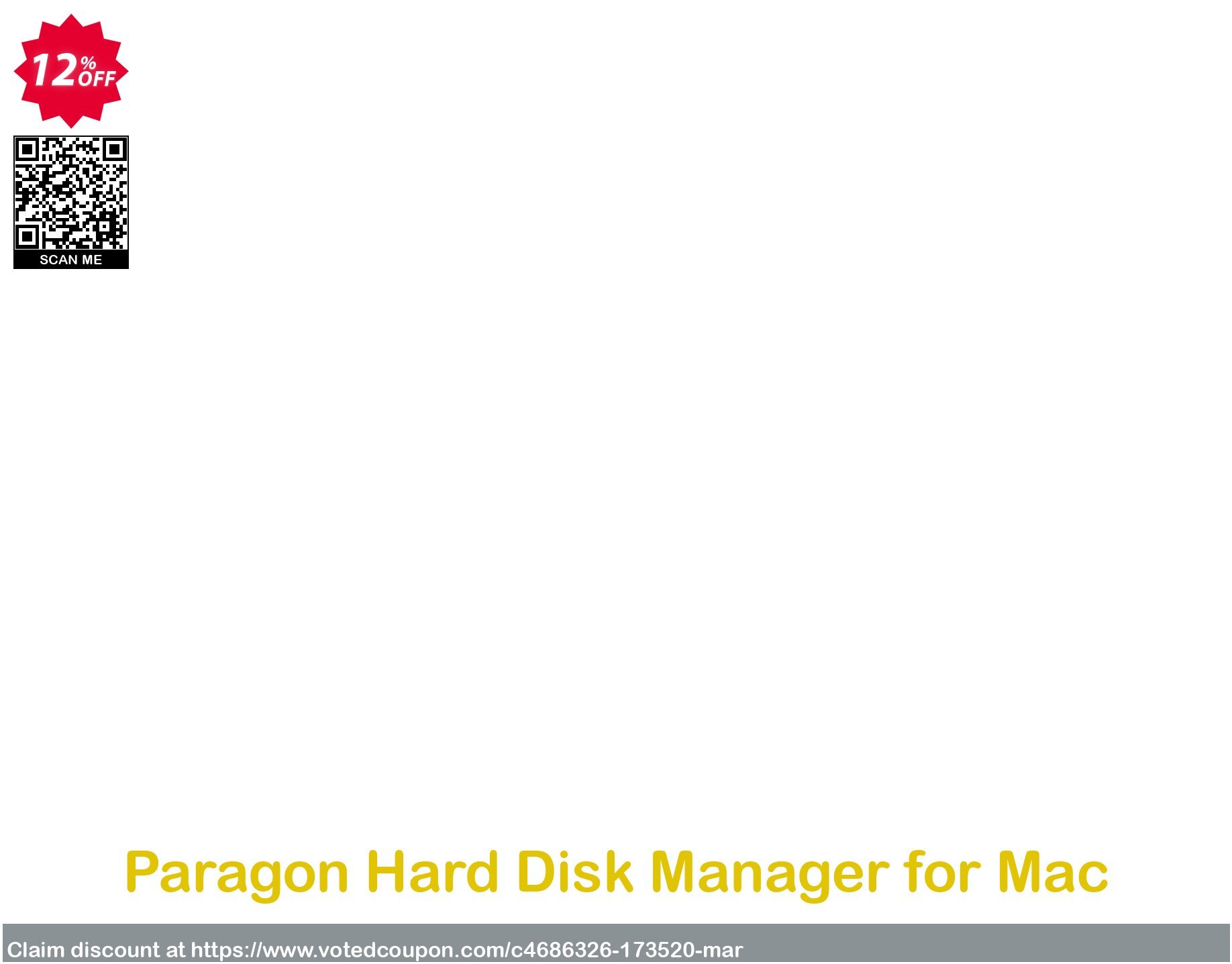 Paragon Hard Disk Manager for MAC Coupon, discount 10% OFF Paragon Hard Disk Manager for Mac, verified. Promotion: Impressive promotions code of Paragon Hard Disk Manager for Mac, tested & approved