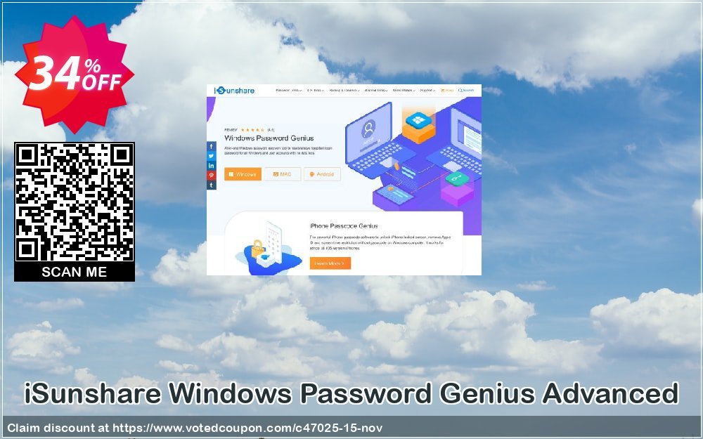 iSunshare WINDOWS Password Genius Advanced Coupon, discount iSunshare discount (47025). Promotion: iSunshare discount coupons