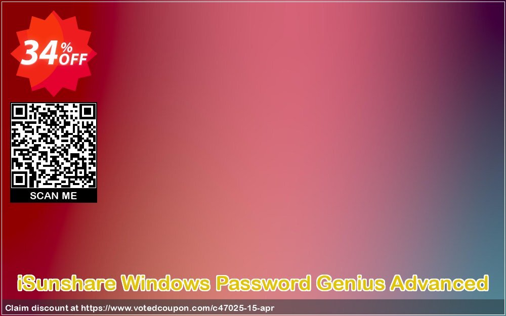 iSunshare WINDOWS Password Genius Advanced Coupon Code Apr 2024, 34% OFF - VotedCoupon