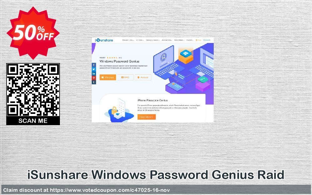 iSunshare WINDOWS Password Genius Raid Coupon, discount iSunshare discount (47025). Promotion: iSunshare discount coupons