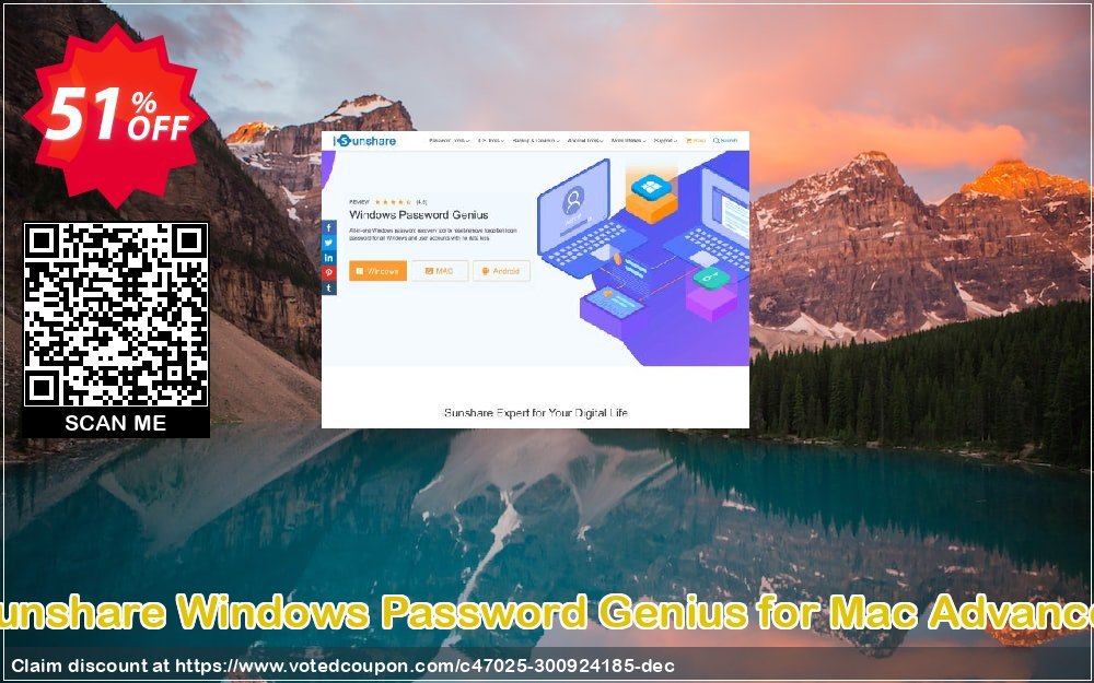 iSunshare WINDOWS Password Genius for MAC Advanced Coupon, discount iSunshare discount (47025). Promotion: iSunshare discount coupons iSunshare Windows Password Genius