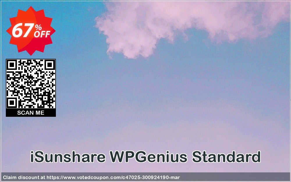 iSunshare WPGenius Standard Coupon Code Apr 2024, 67% OFF - VotedCoupon